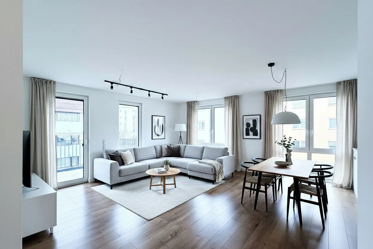 Wohn Esszimmer Visualisierung