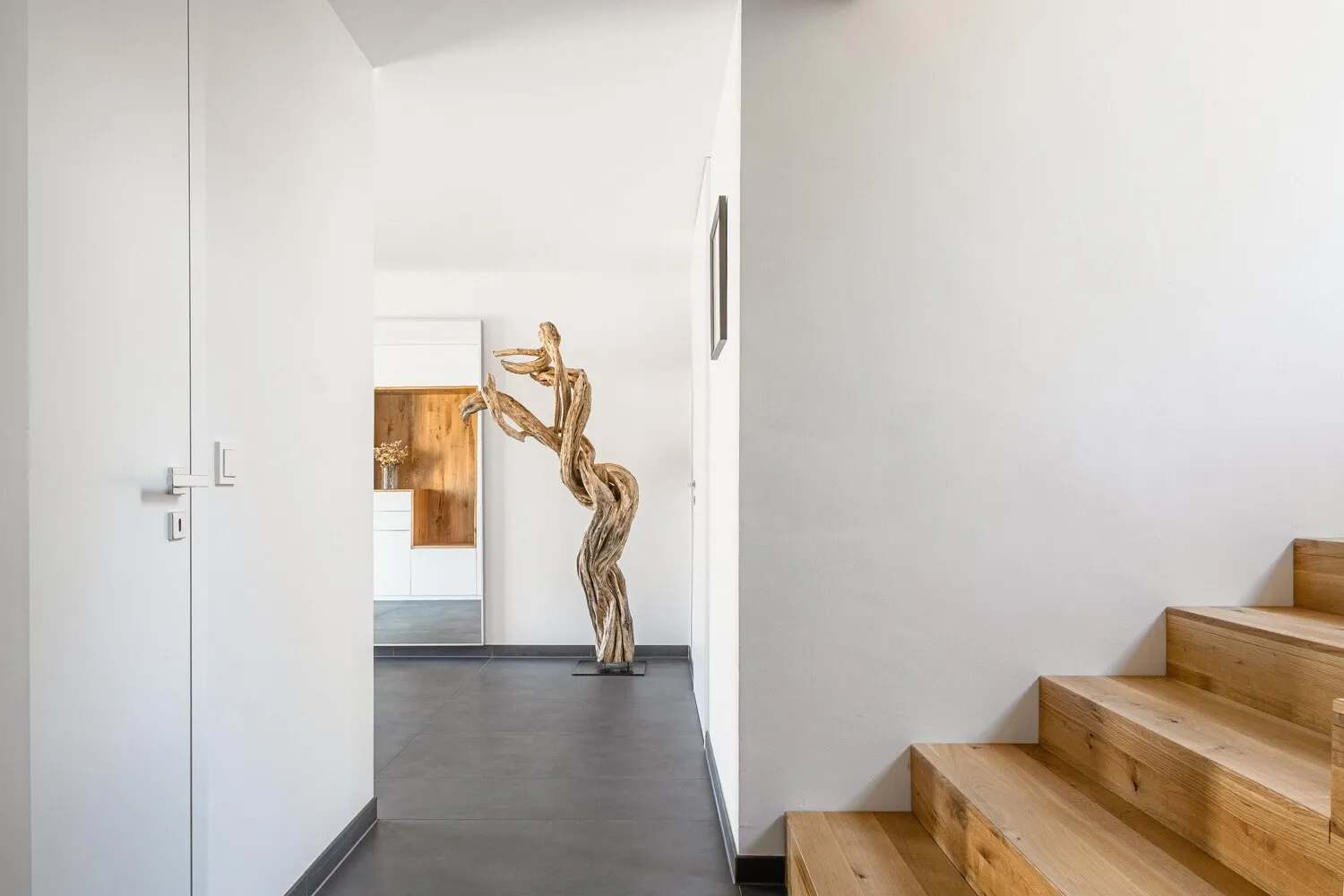 Treppe ins Erdgeschoß