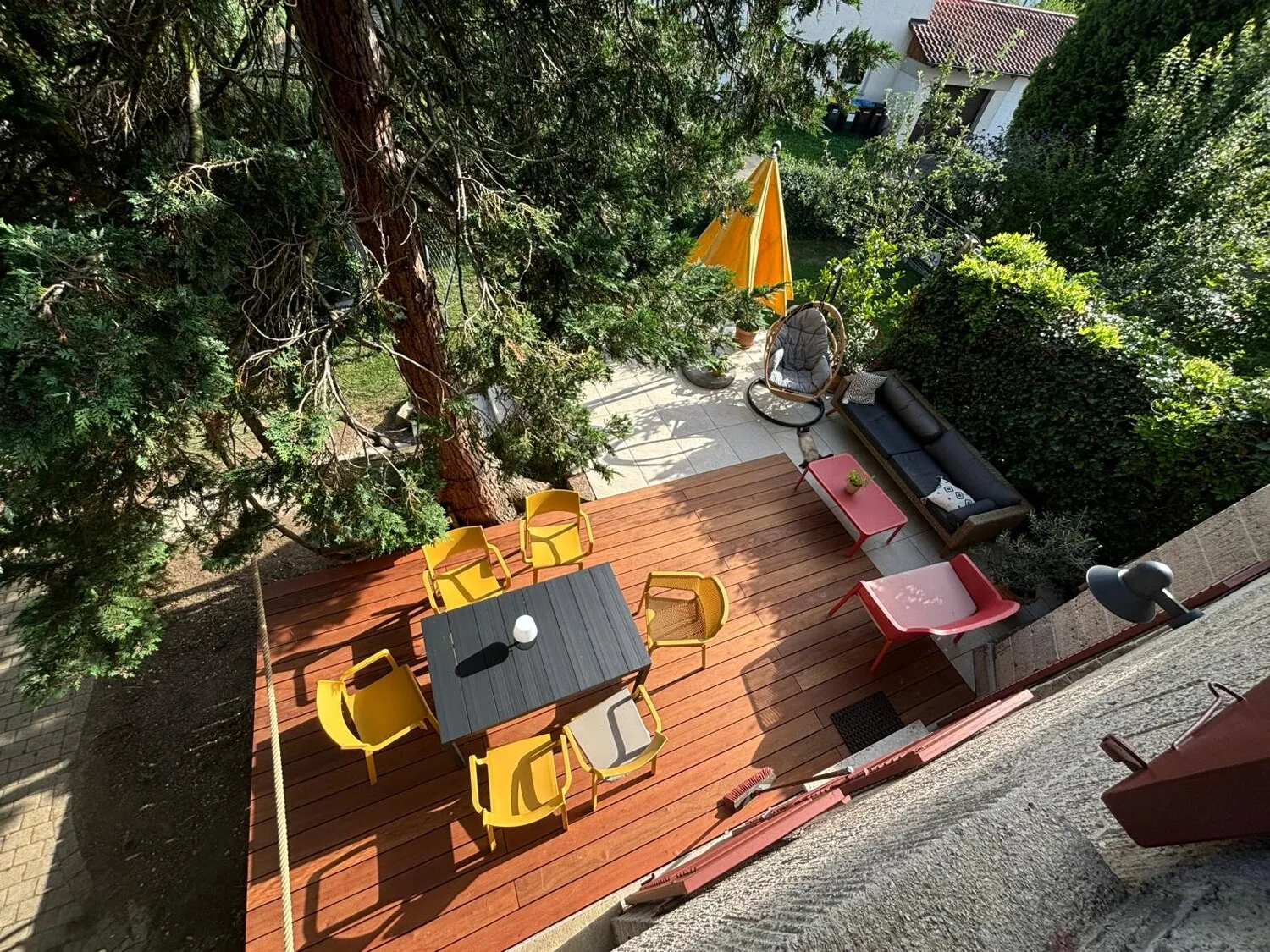 Terrasse Vogelperspektive