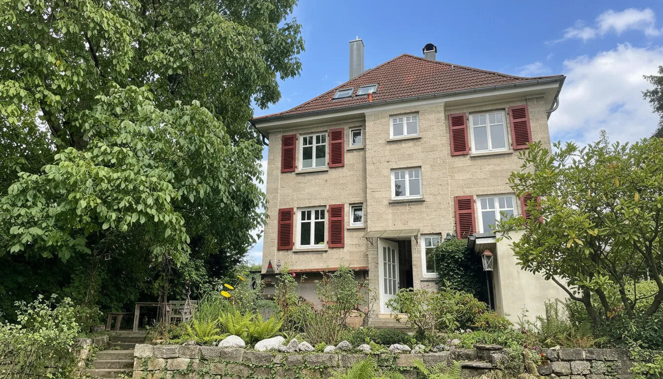 Hausansicht von hinten