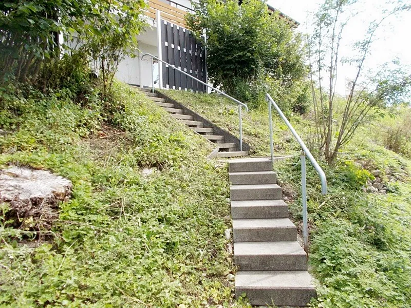 Treppenaufgang zum Haus