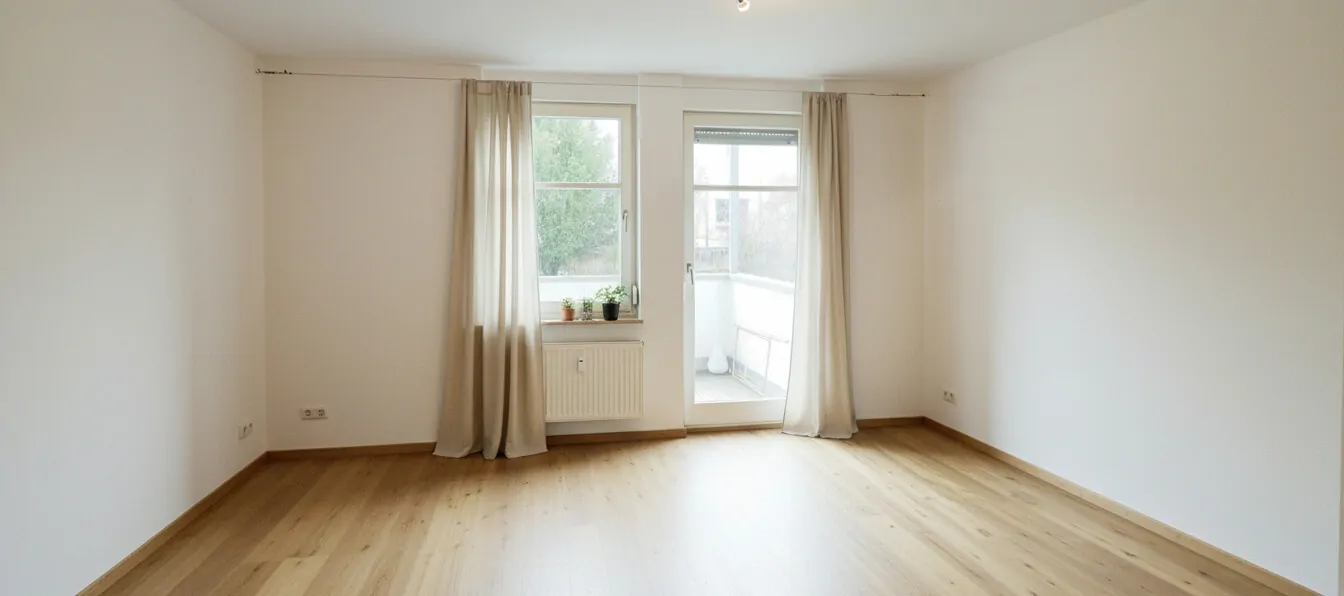 Wohnbereich ohne Möblierung