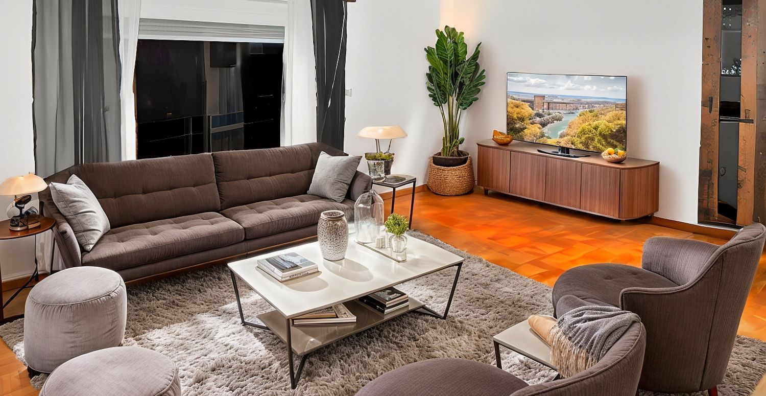 Wohnzimmer visualisiert