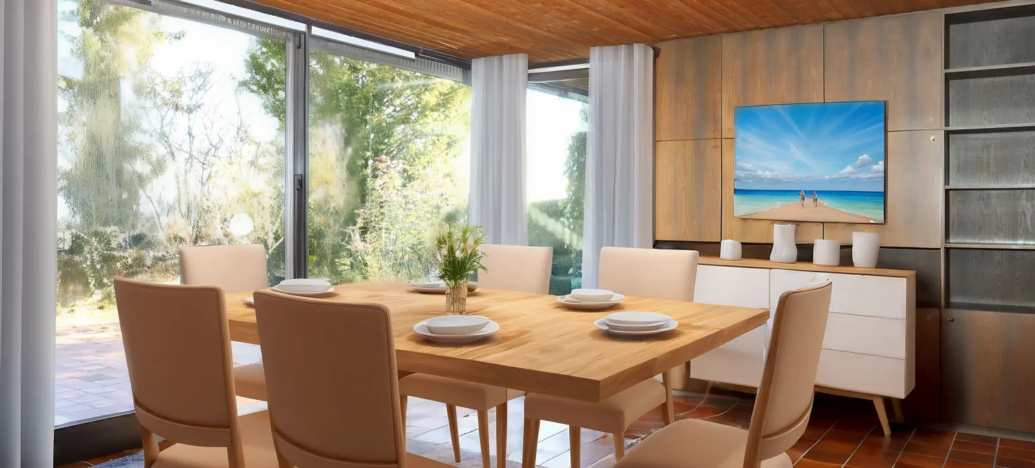 Essbereich EG mit Beispielmöblierung