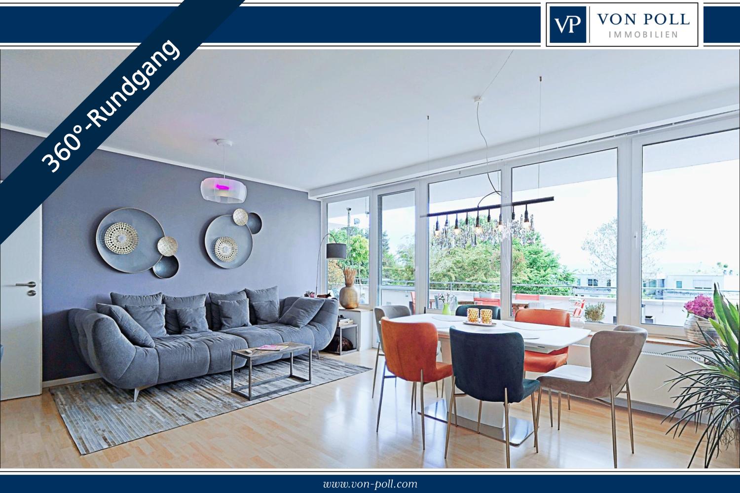 Modernisierte 4- Zimmer- Dachterrassenwohnung in Tübinger Höhenlage