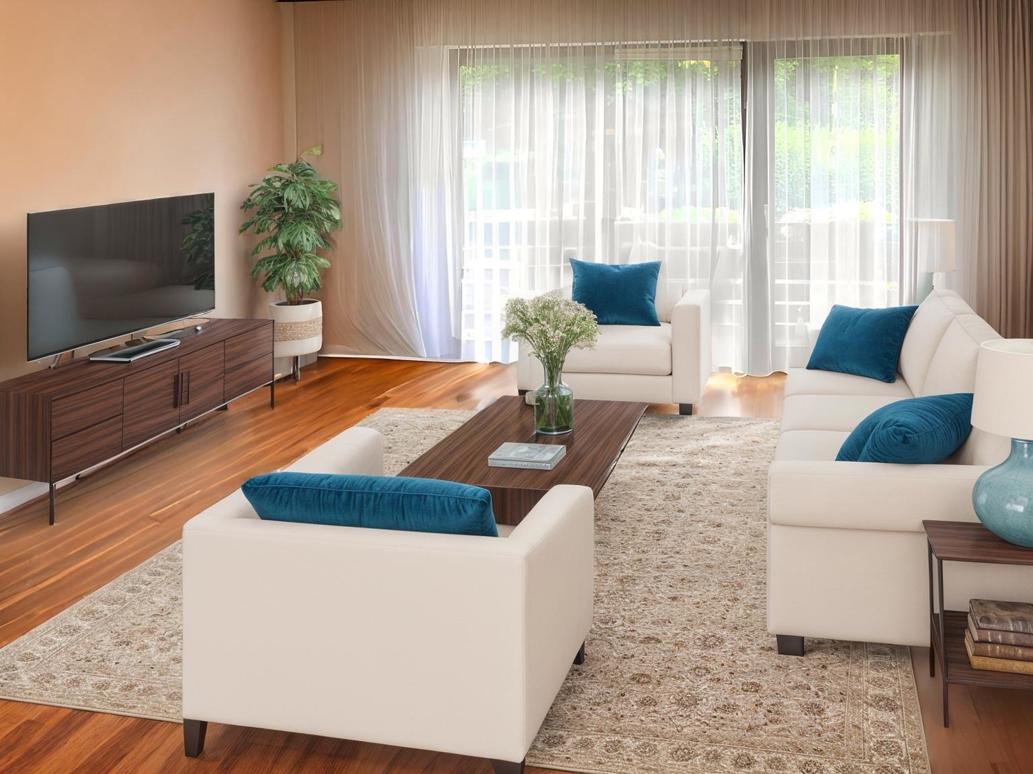 Wohnzimmer visualisiert