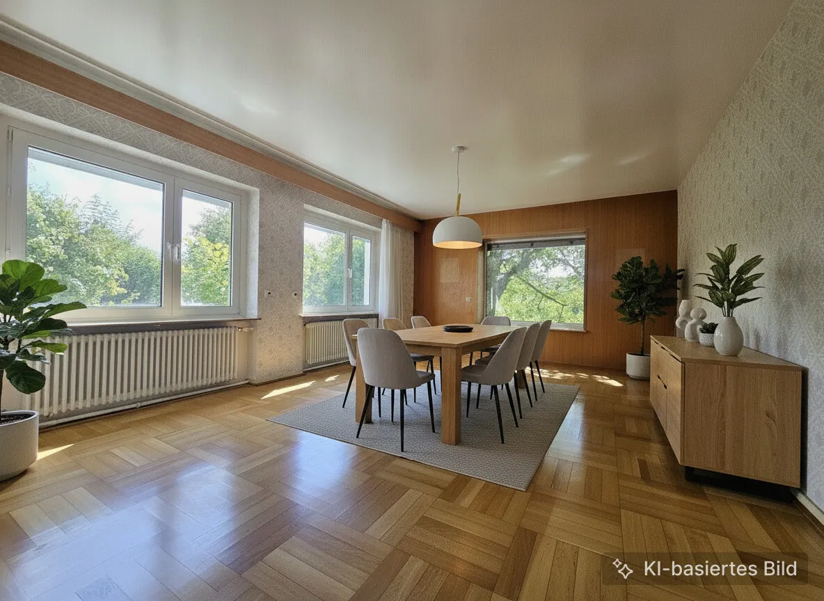 Esszimmer EG mit Beispielmöblierung