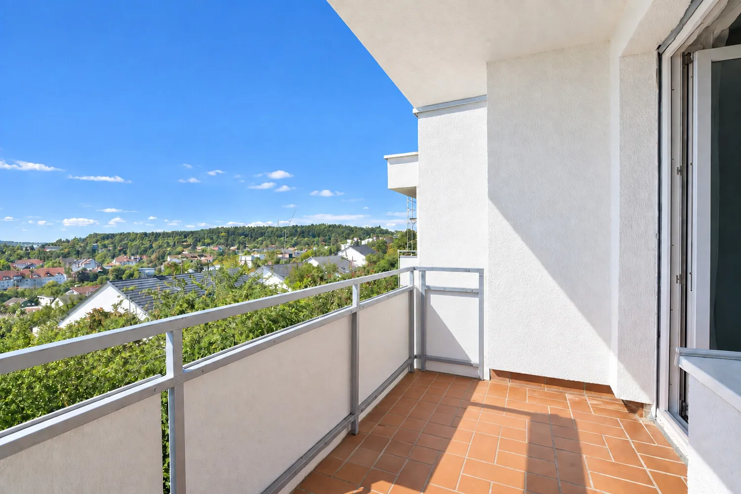 Auf dem Balkon lässt es sich aushalten