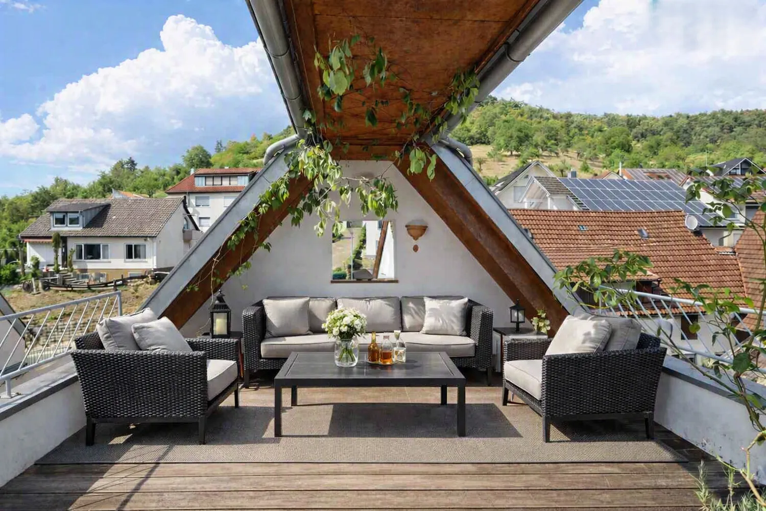 Einheit 2 Dachterrasse Möblierungsvorschlag