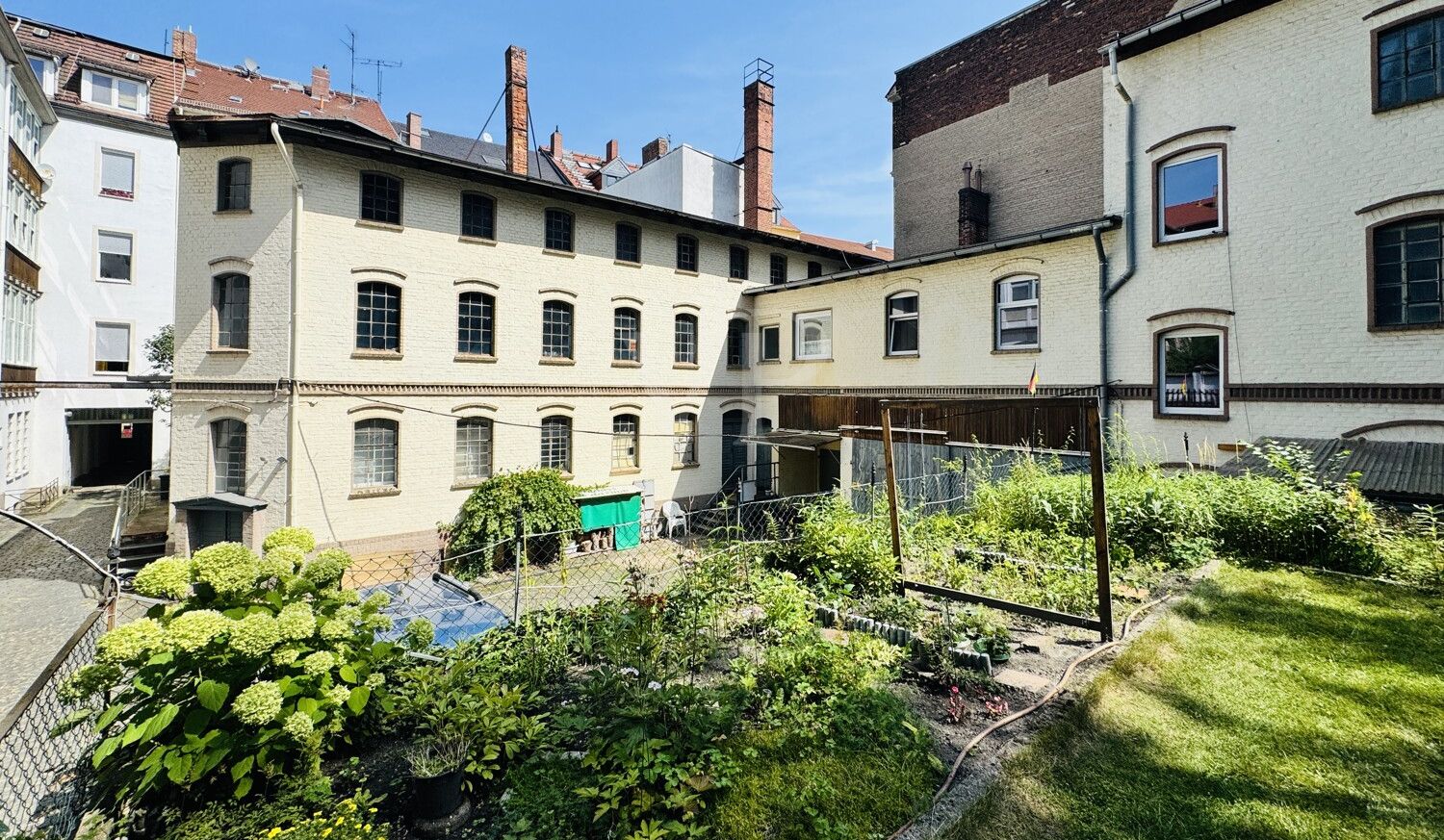 Blick vom Garten Hinterhaus