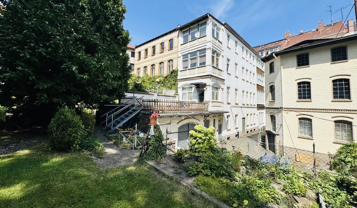 Blick vom Garten Haupthaus