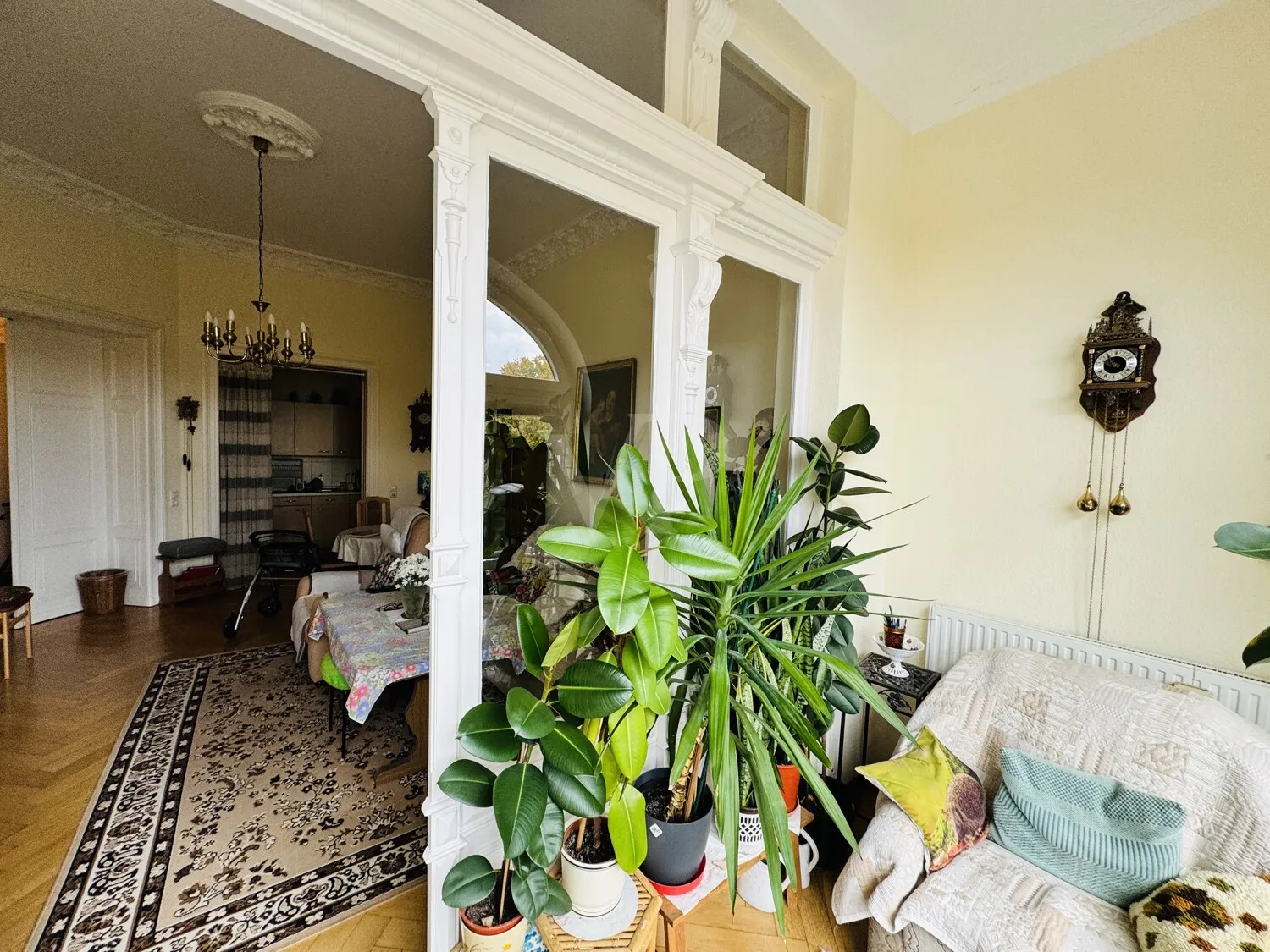 Sicht Wintergarten Wohnzimmer