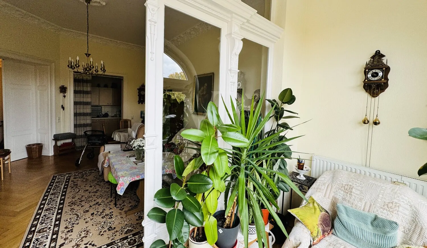 Sicht Wintergarten Wohnzimmer