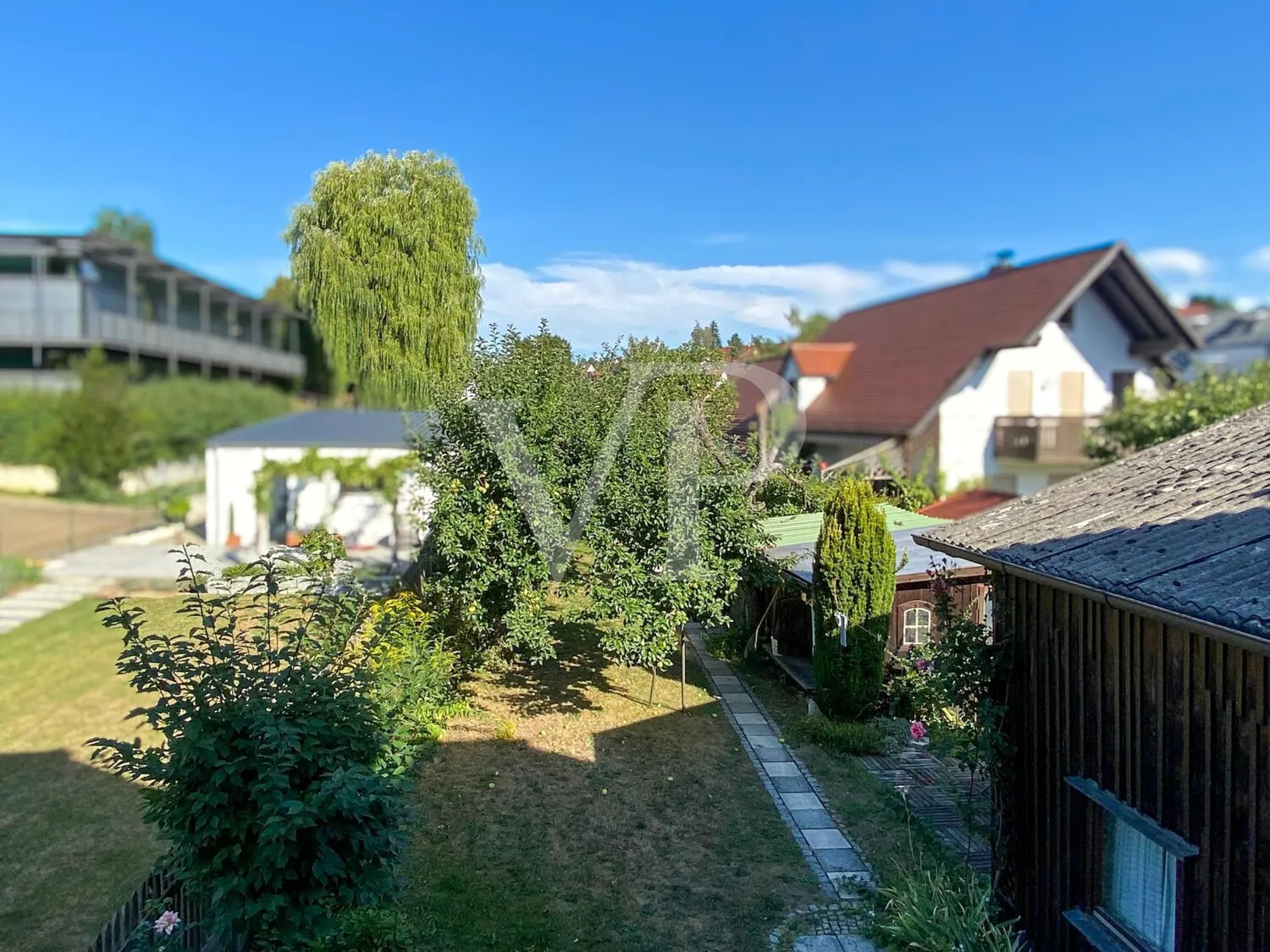 Blick vom Balkon