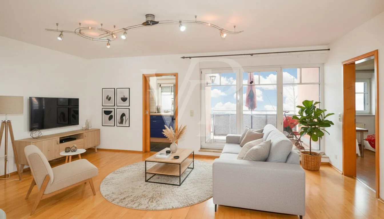 Wohn-/Esszimmer KI generiert