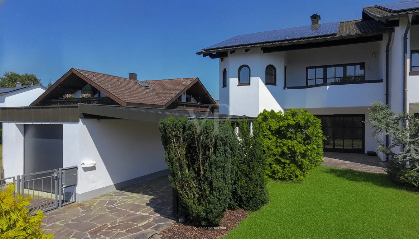 Vorderseite mit Garten
