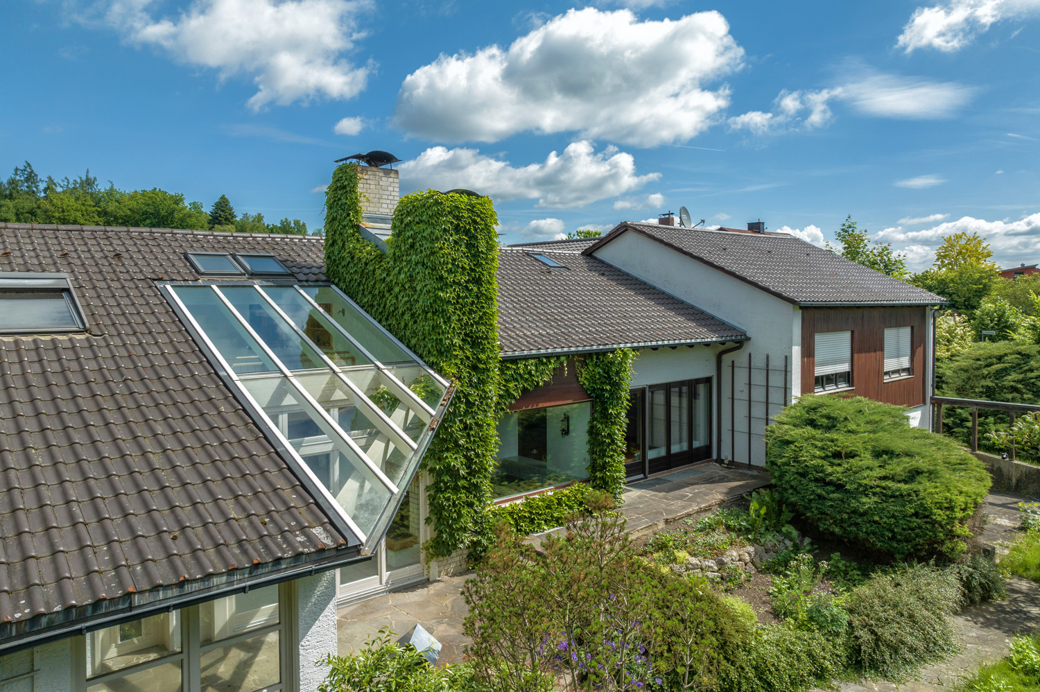 Blick auf die Südterrasse
