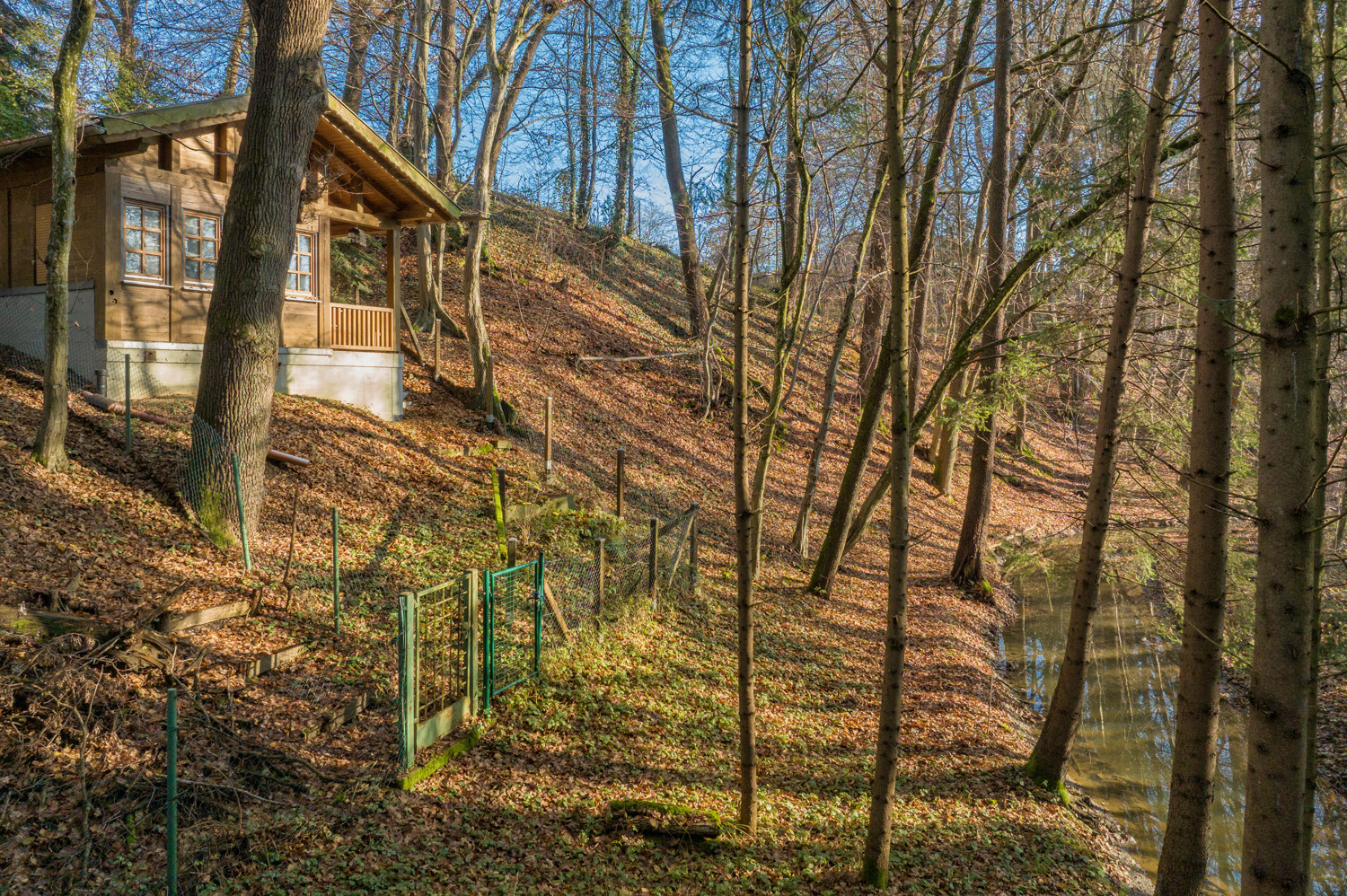 Wald-Chalet mit Zugang zum Wald und Bach