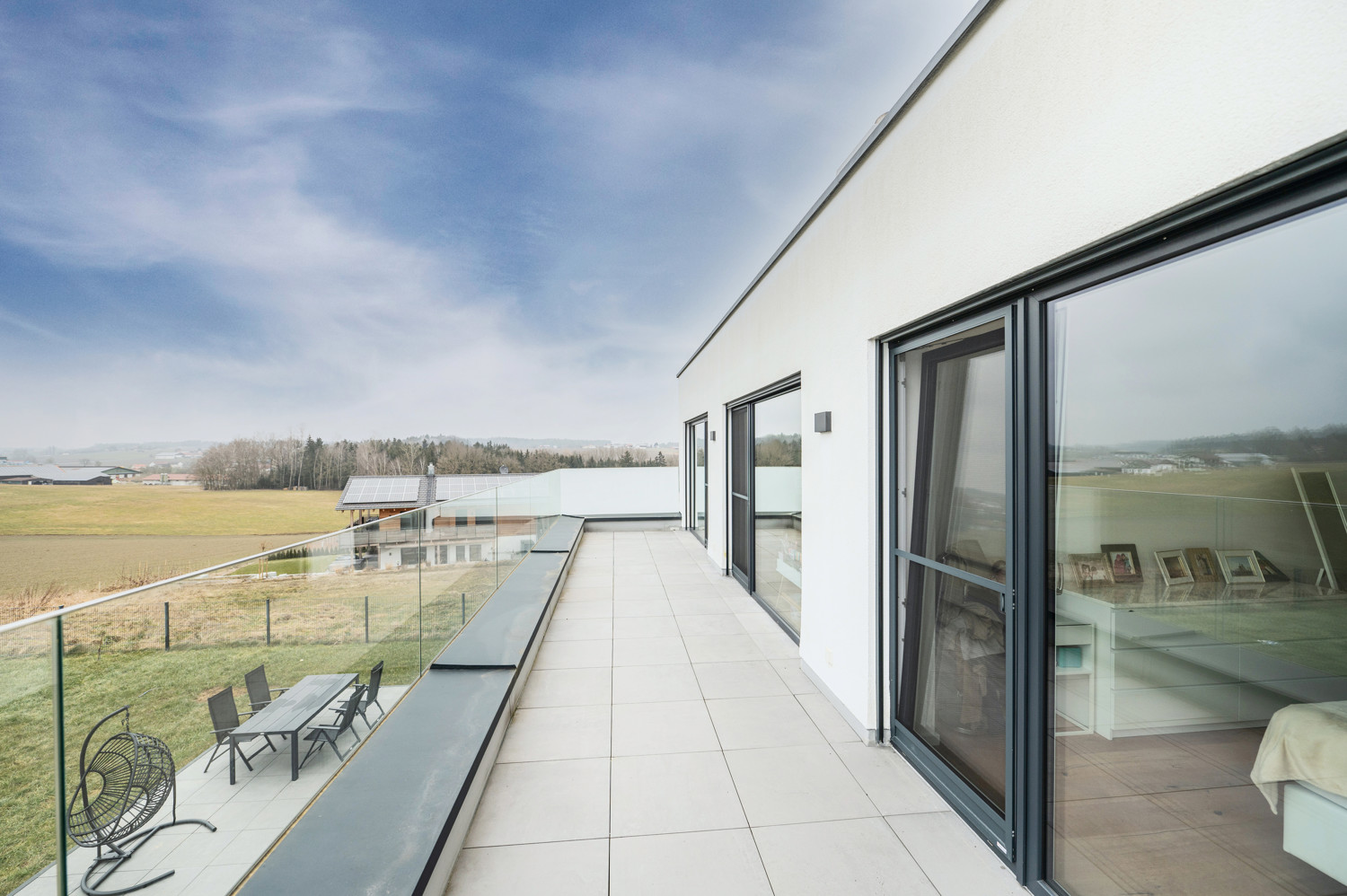 Terrasse im Obergeschoss