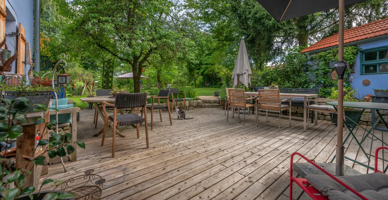 Terrasse zum entspannen und feiern