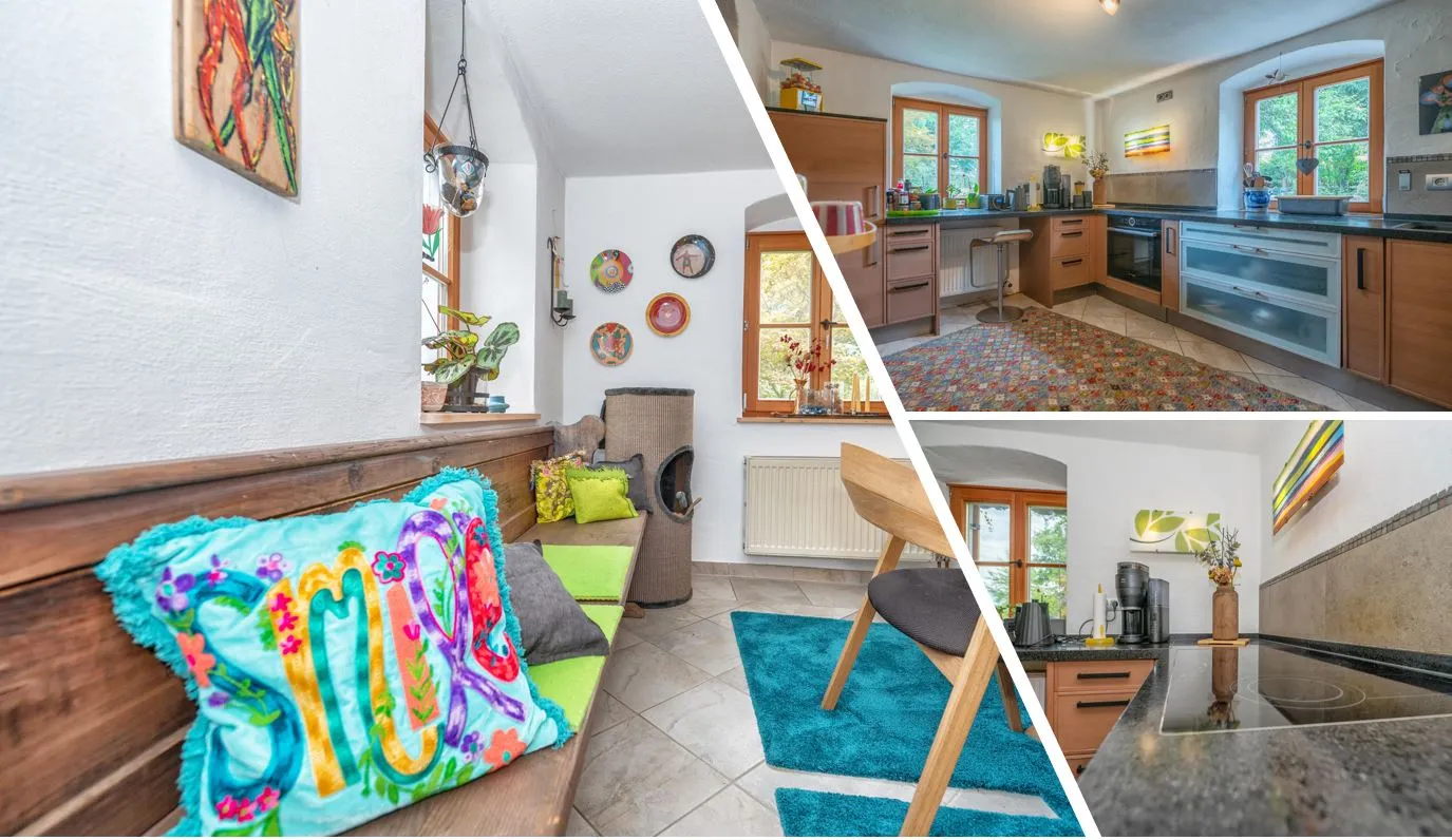 Esszimmer und Küche