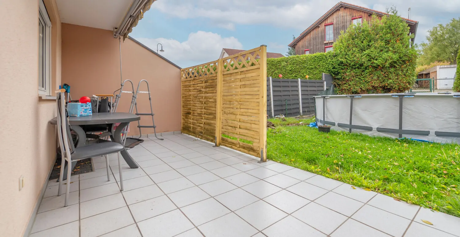 Blick auf die Terrasse