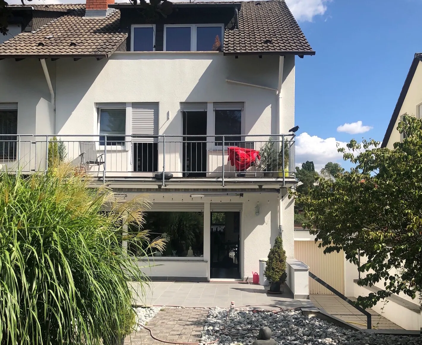 Rückansicht des Hauses