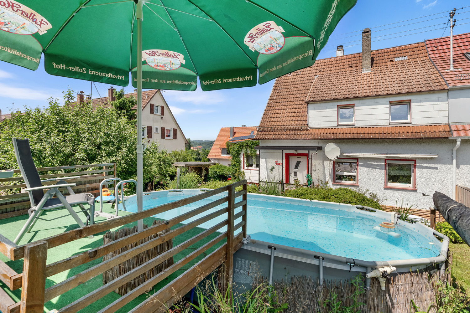 Ansicht Süd Poolterrasse