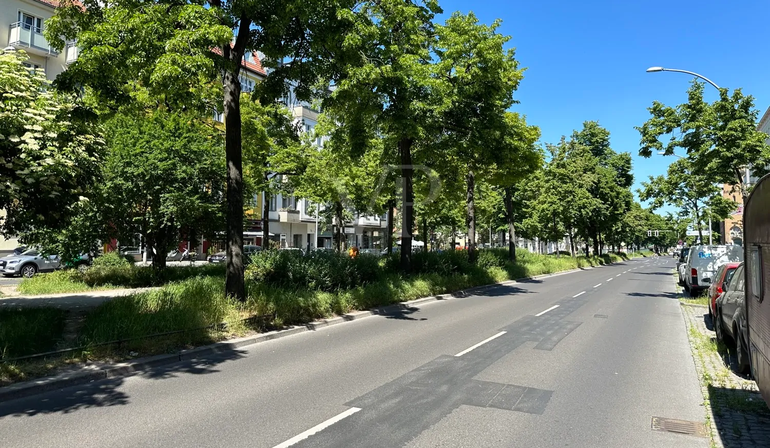 Straße der Immobilie