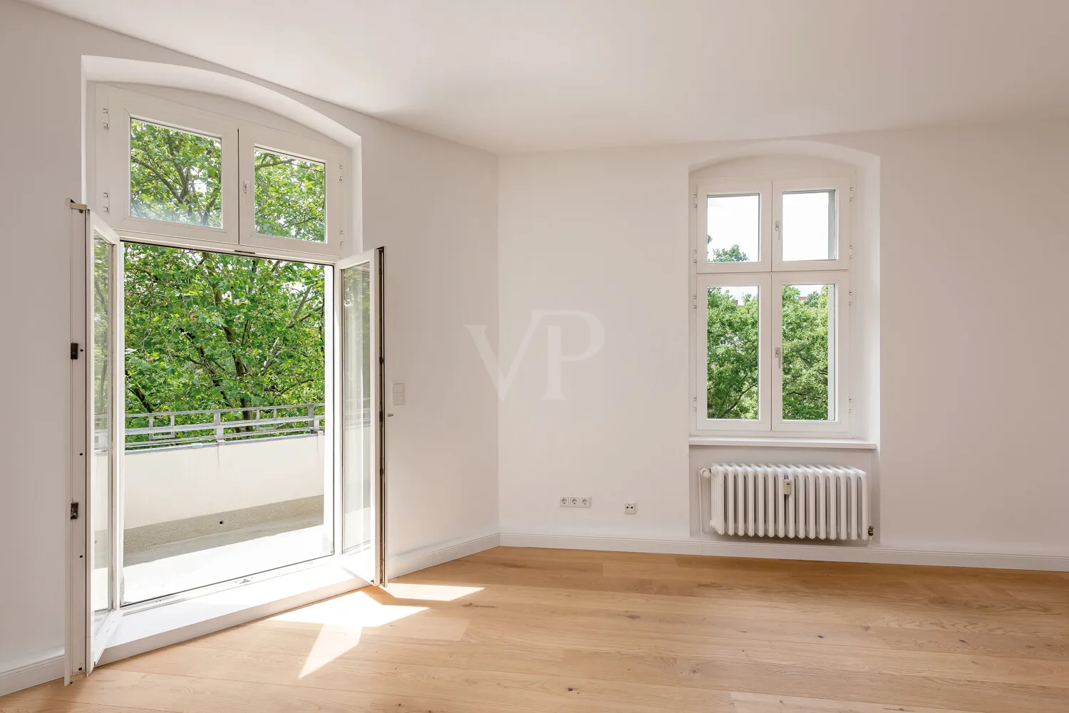 Balkon mit Blick ins Grüne