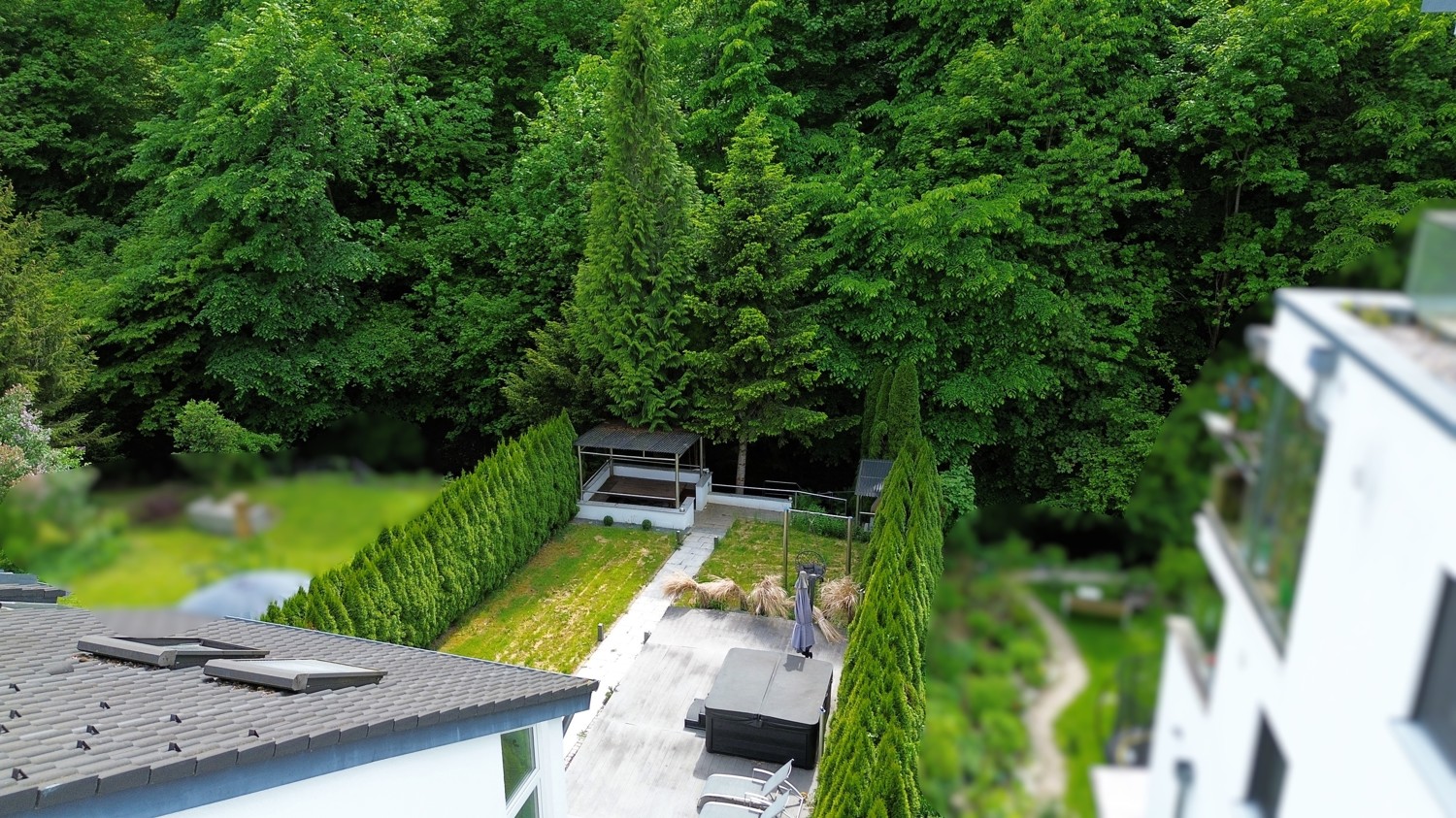 Garten von oben