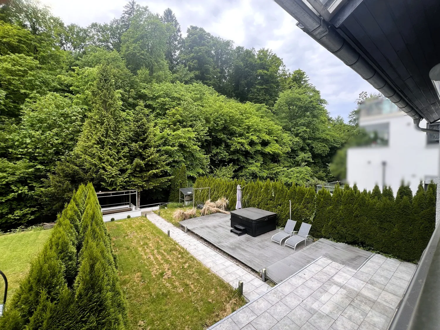 Blick auf den Garten