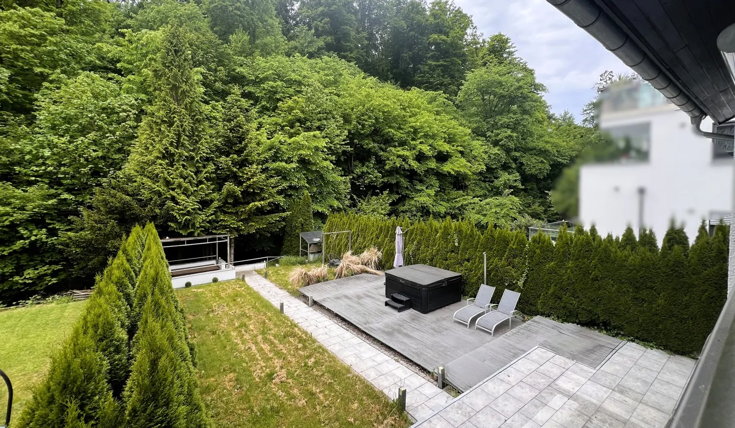 Blick auf den Garten