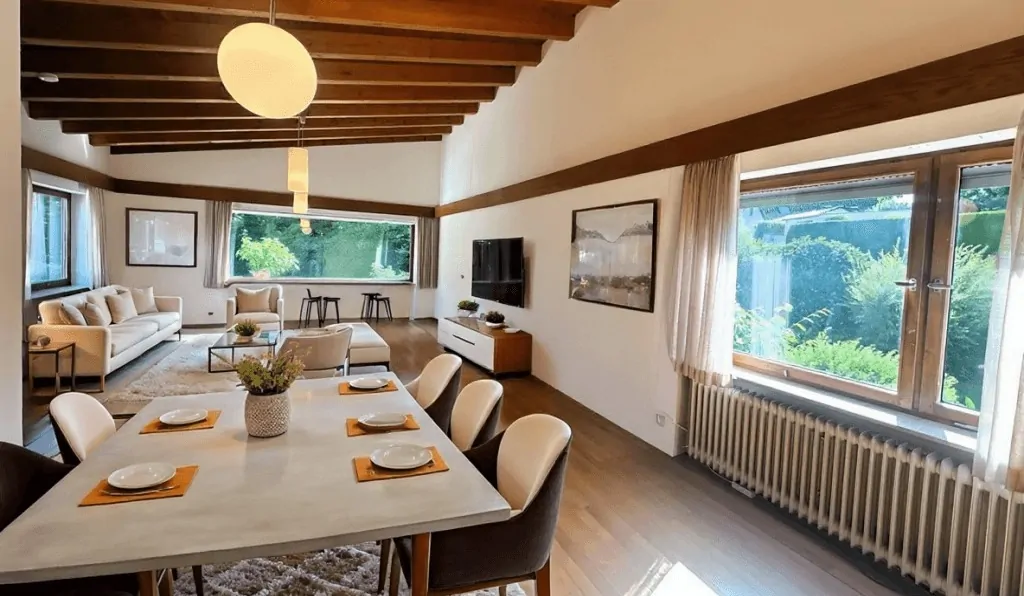 Wohnzimmer KI animiert