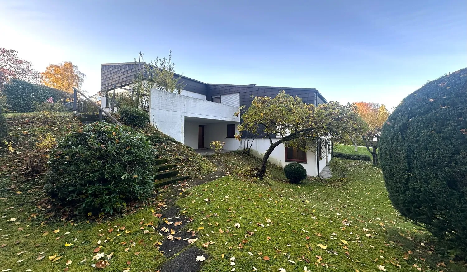 Ansicht seitlich Garten