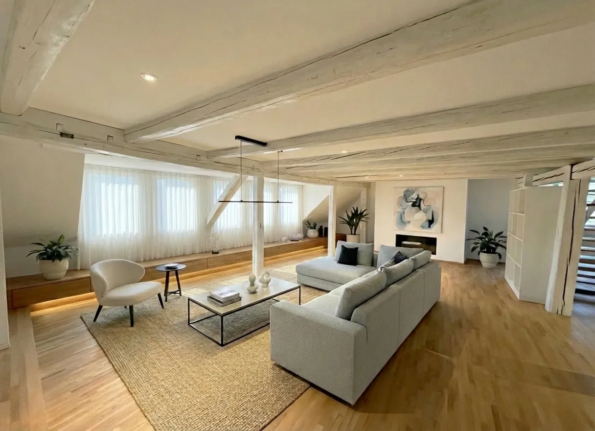 Wohnbereich / KI Homestaging