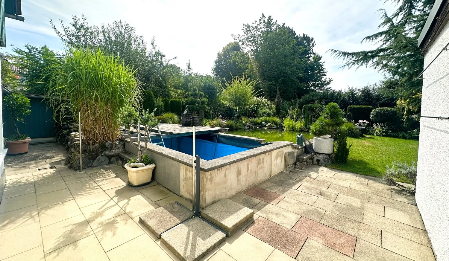 Weg zum Teich / Pool