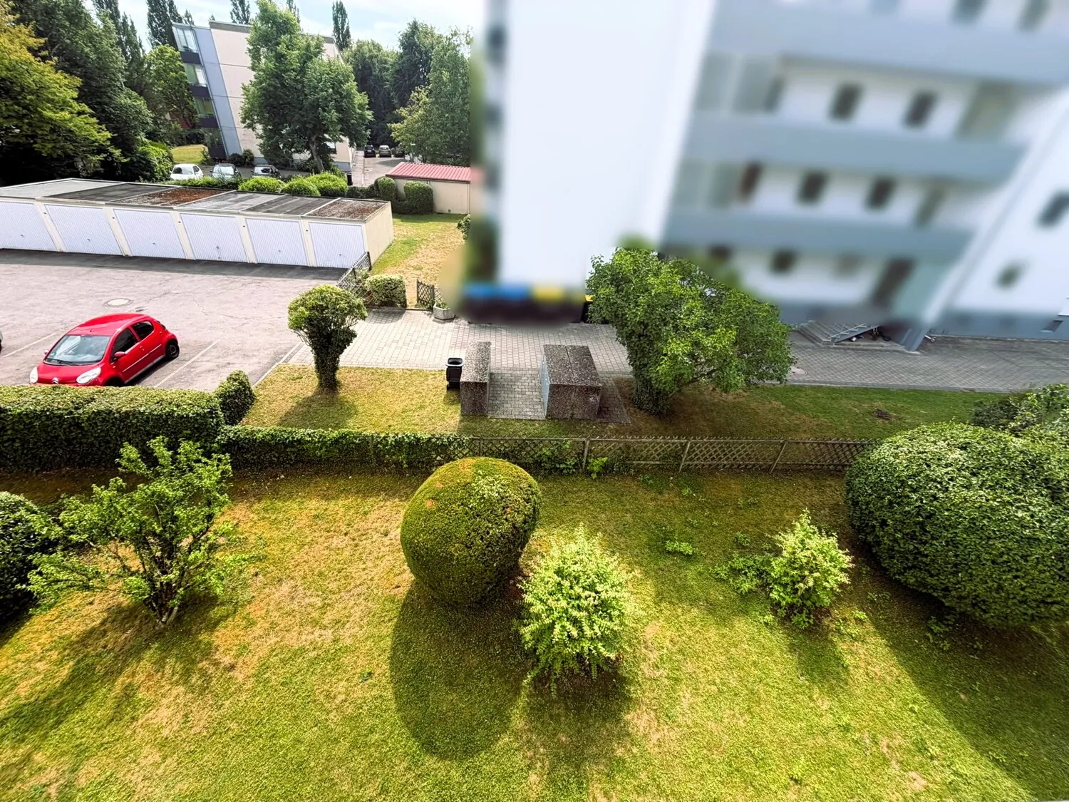 Blick vom Balkon