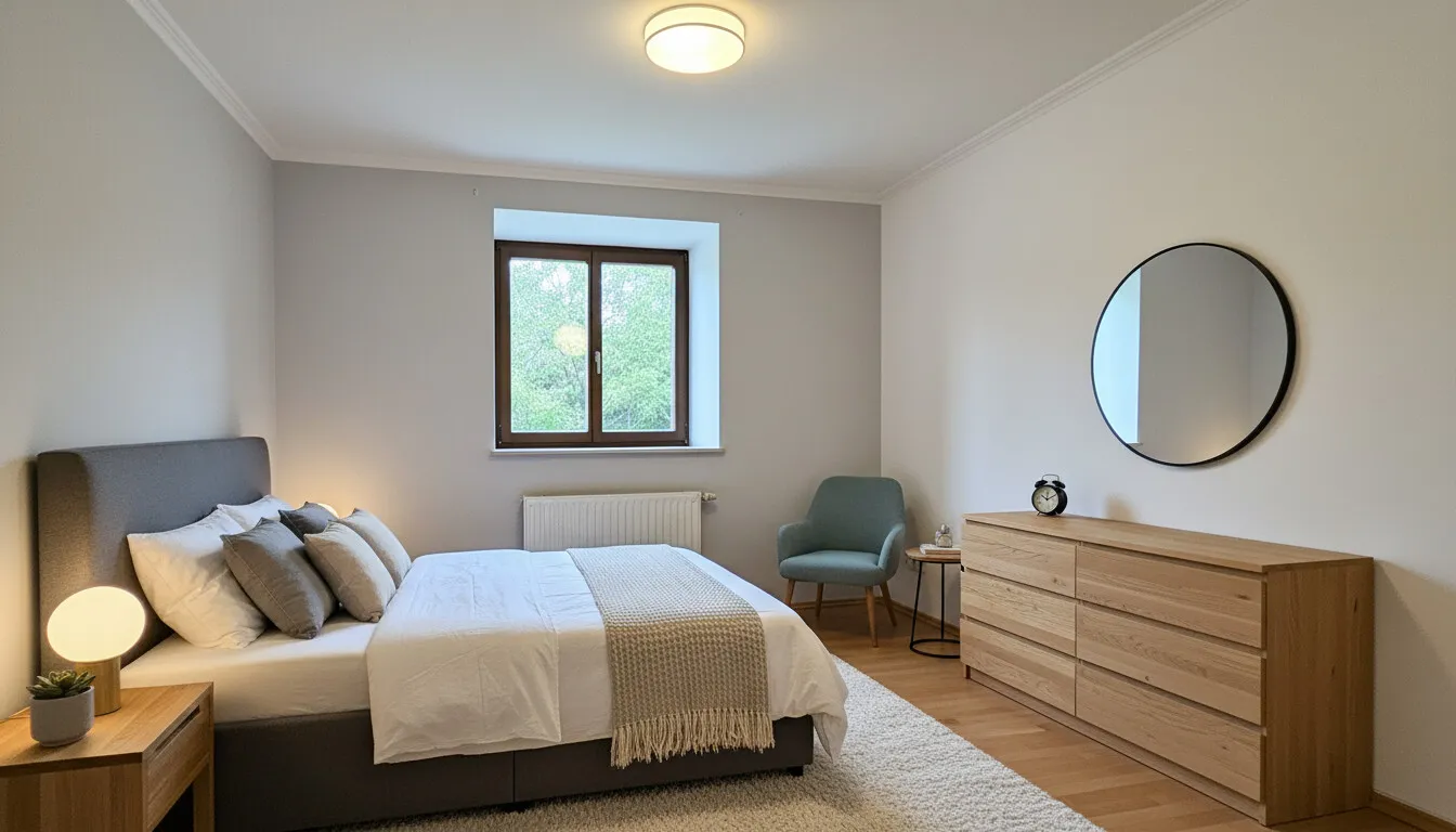 Zimmer 1 Obergeschoss - digital möbliert