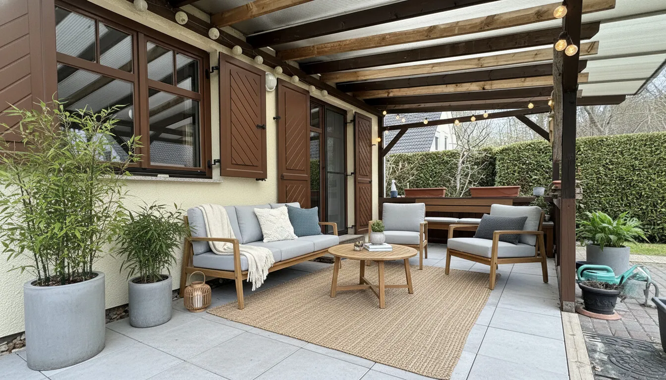 Terrasse - digital möbliert