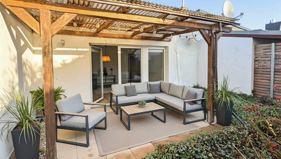 Terrasse - digital möbliert