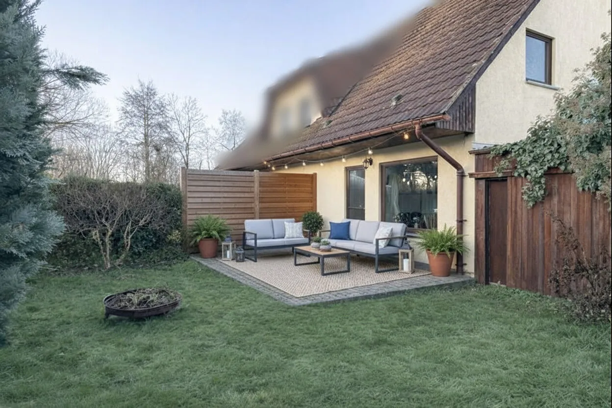 Terrasse - digital möbliert