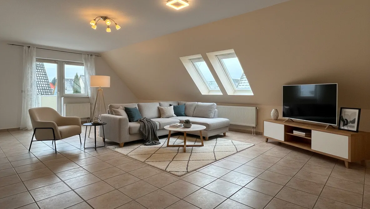 Wohnzimmer - digital generiert