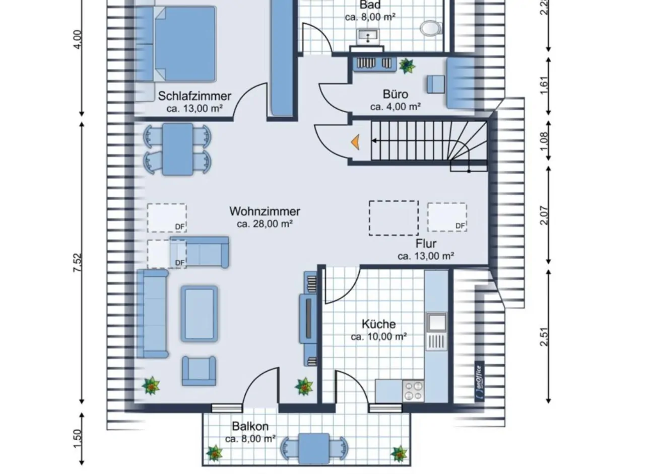 Grundriss Obergeschoss