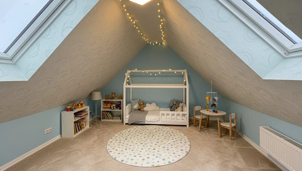 Dachgeschoss Zimmer 2 - digital generiert