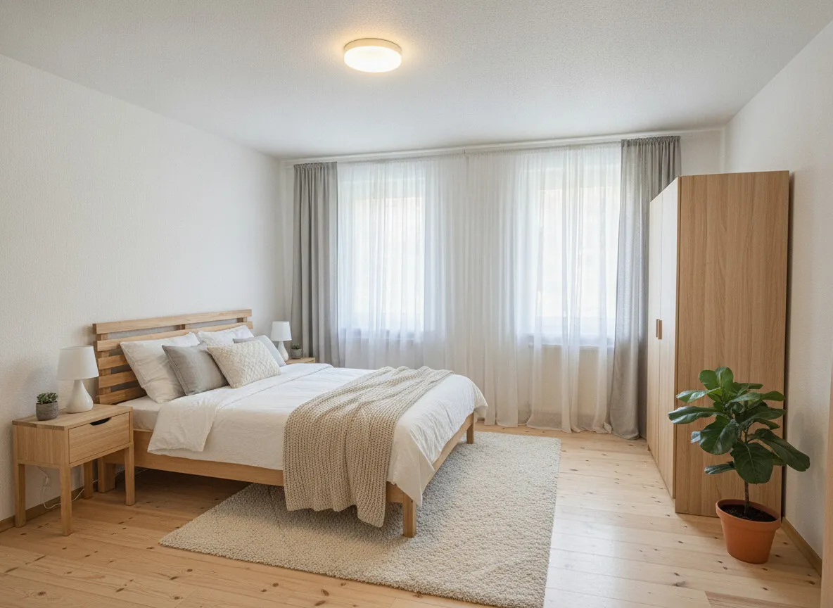 Schlafzimmer 1 Obergeschoss - digital möbliert