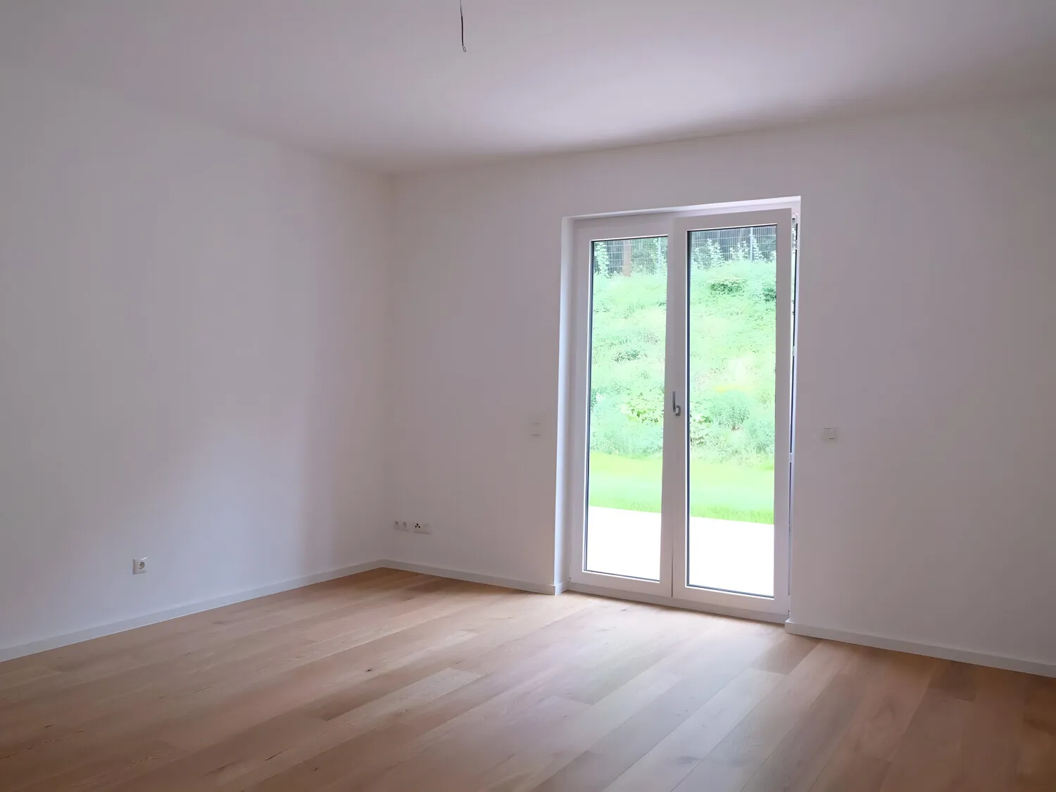 Schlafzimmer mit Waldblick