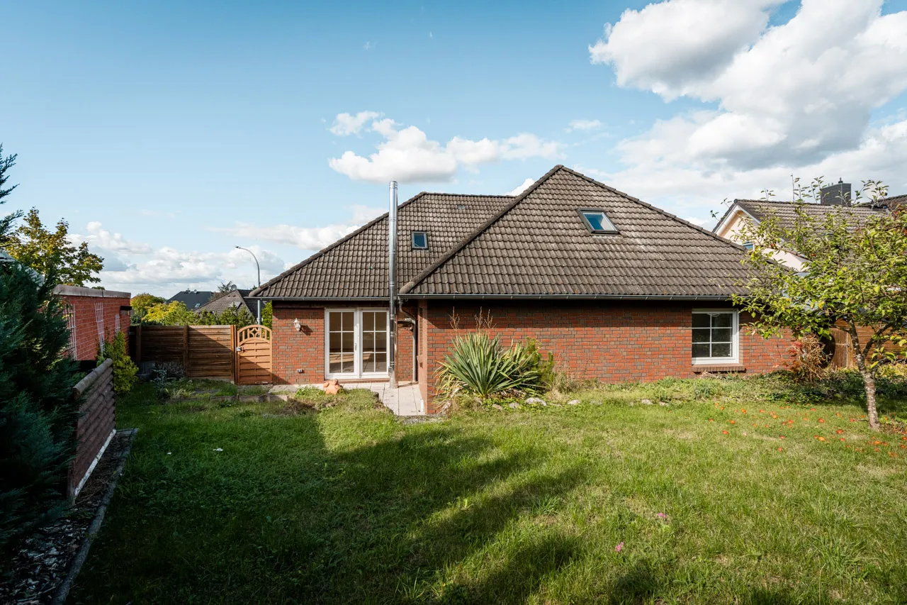 Blick aufs Haus