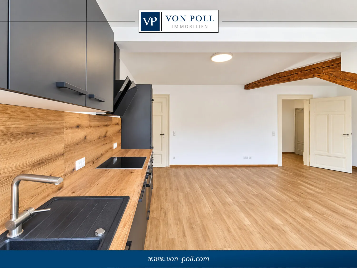 Moderne Wohnung mit Einbauküche und Aufzug frisch saniert im Herzen Gunzenhausens
