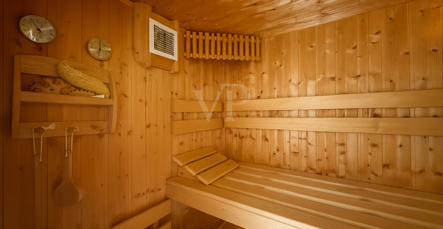 Saunabänke - rechte Seitenansicht